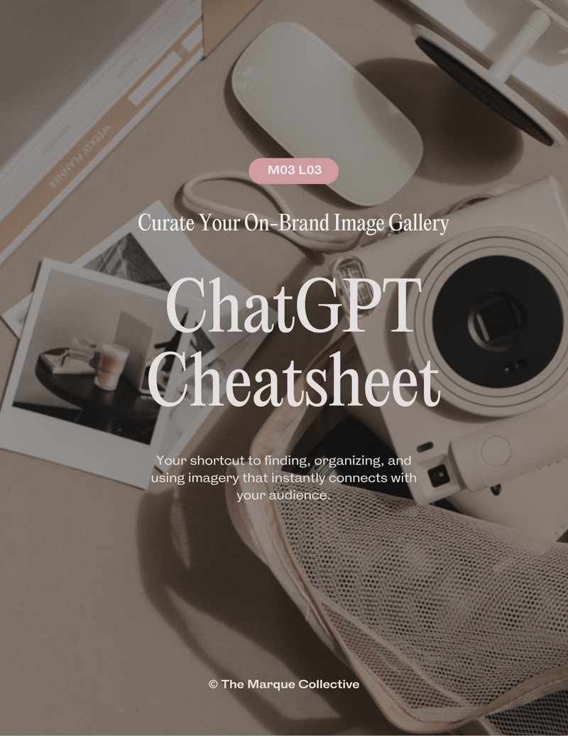 MO3 L03 ChatGPT Cheatsheet