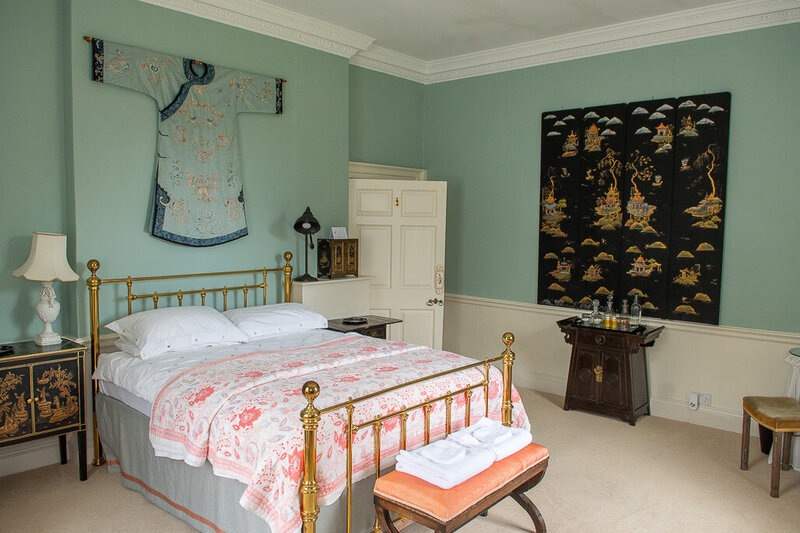 Japanese inspired bedroom in Came House Country Estate