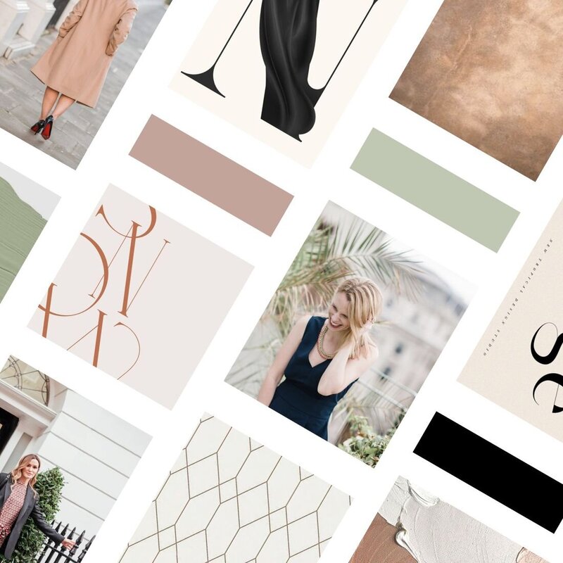 Collage of premium branding inspiration photos