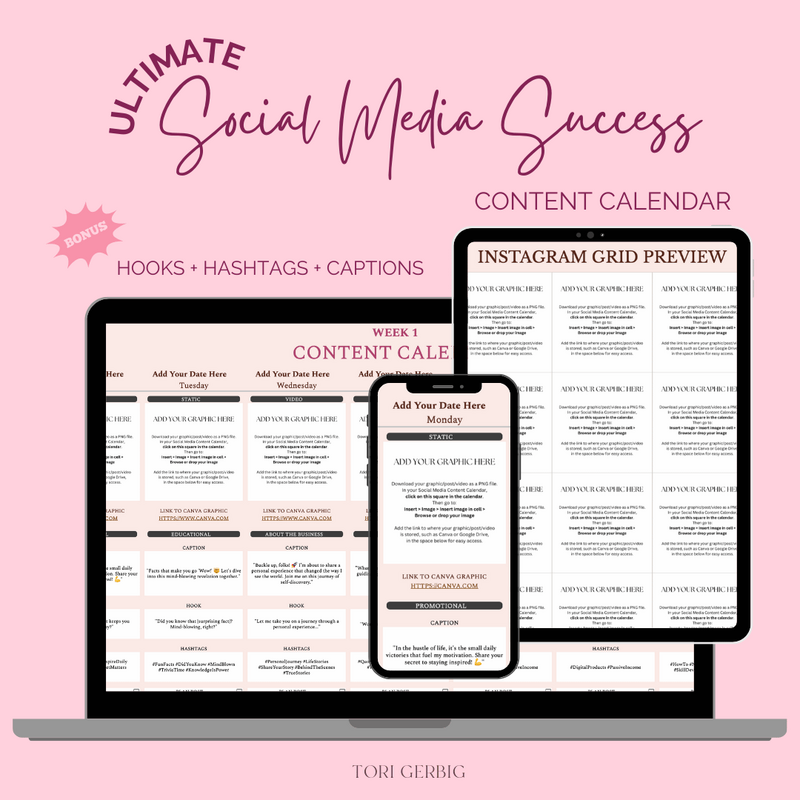 Social Media Content Calendar