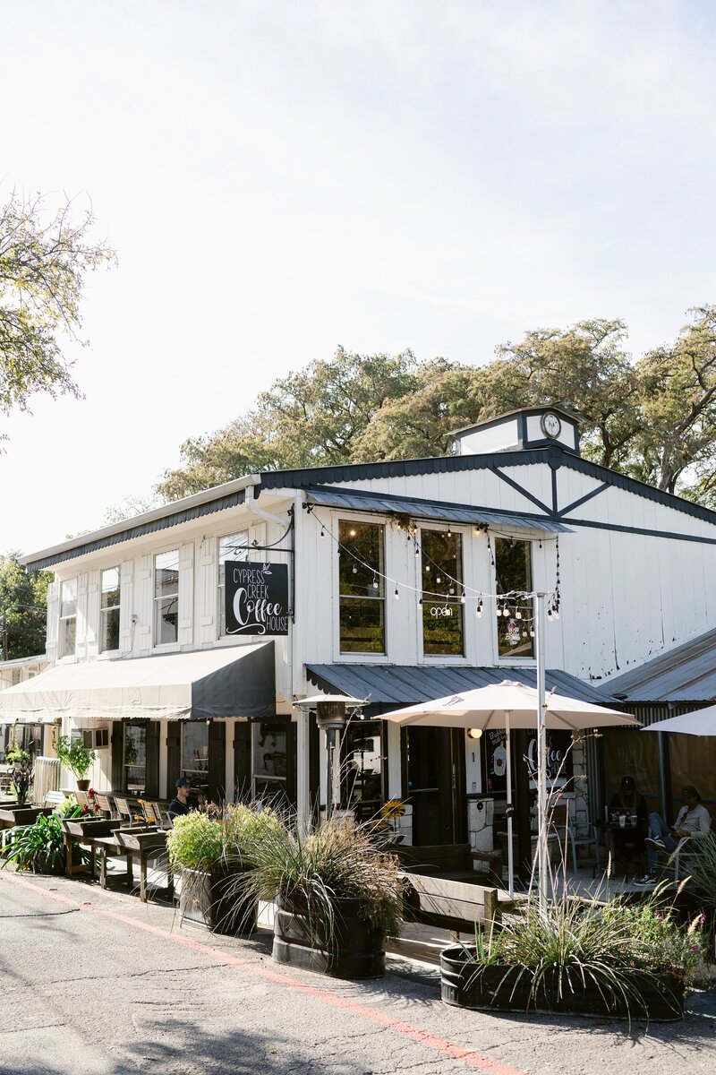 coffee shop in wimberley texas
