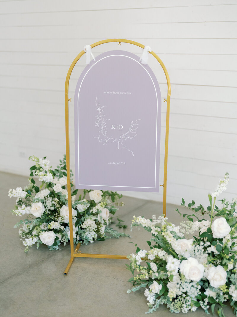 Gold Arched Easel
