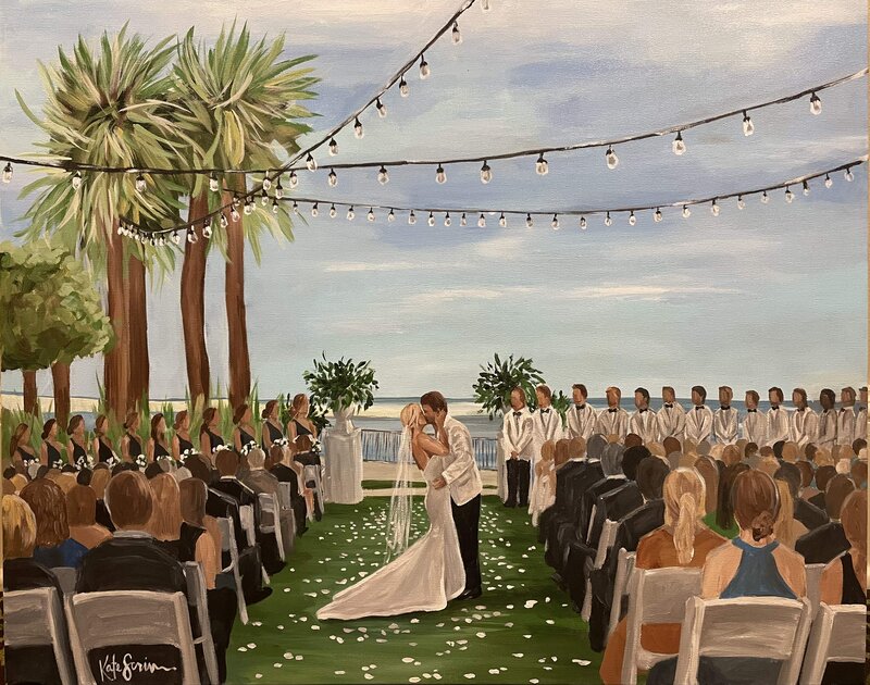 Live Wedding Painting