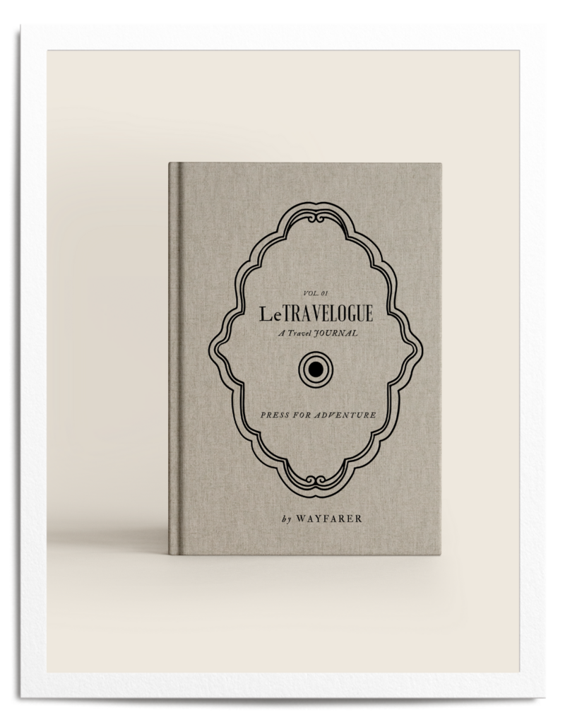 Linen Embossed Travel Journal Notebook