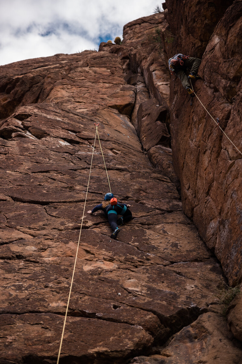 rock climbing elopement photographer