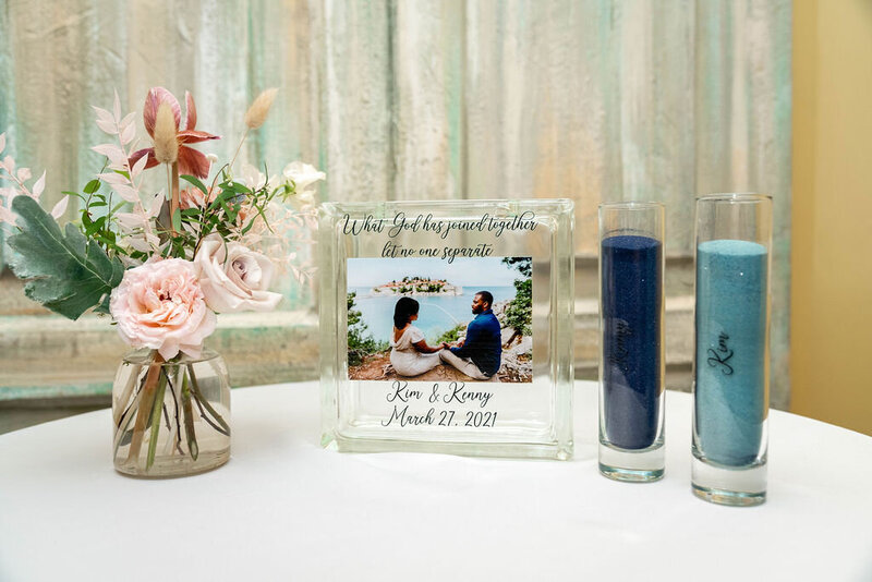Cute bridal details of Intimate Micro Wedding styled shoot of wedding bouquet, bridal shoes, and boutonniere