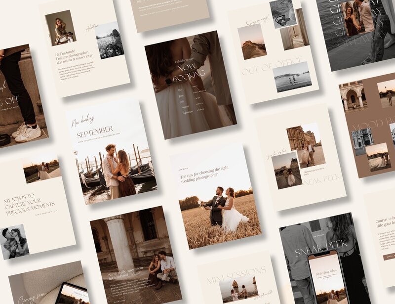 Minimal Instagram templates for photographers 4:5 Blooming Bliss 6