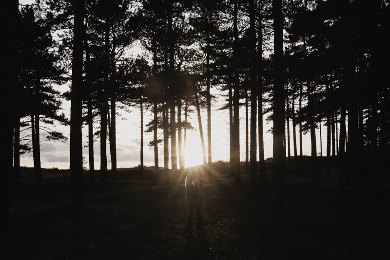 loveshoot in het bos