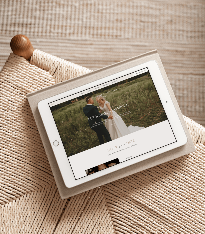 Showit Wedding Videographer Website Design 2