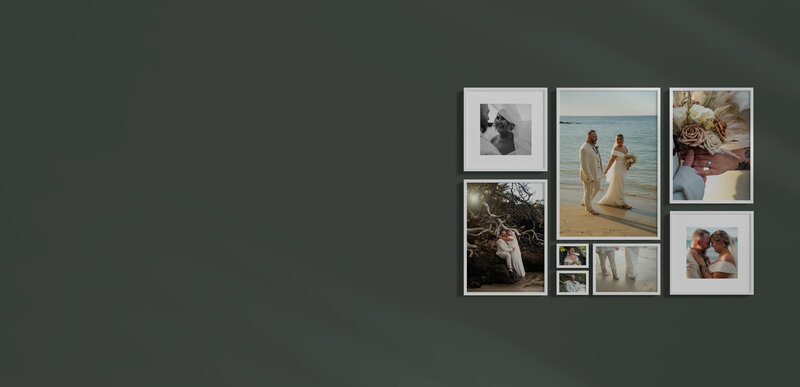 Wedding portraits taken by big island hawaii wedding photographers, printed as wall art