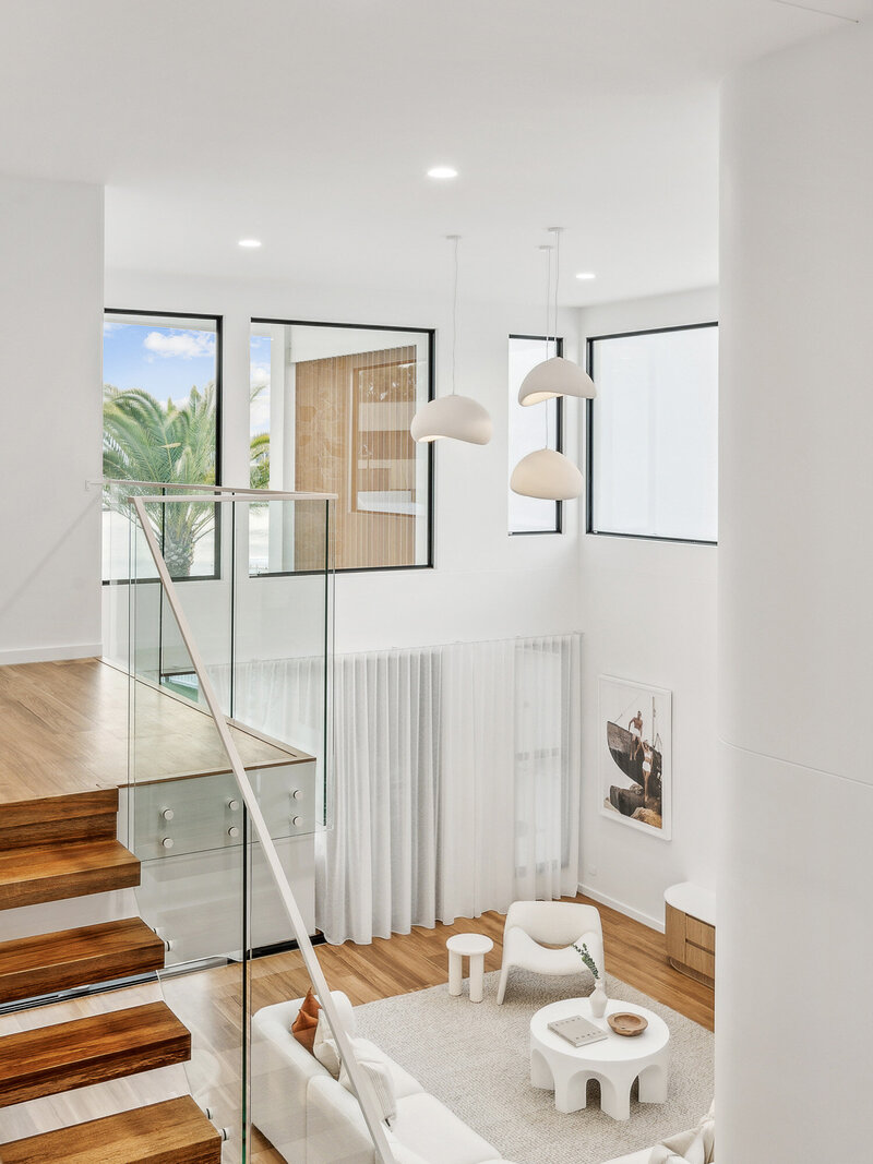 The completed Marisol project interior, featuring a striking double-height void, expansive open-plan layout, and abundant natural light—exemplifying NXTgen Construction’s dedication to timeless design and quality.
