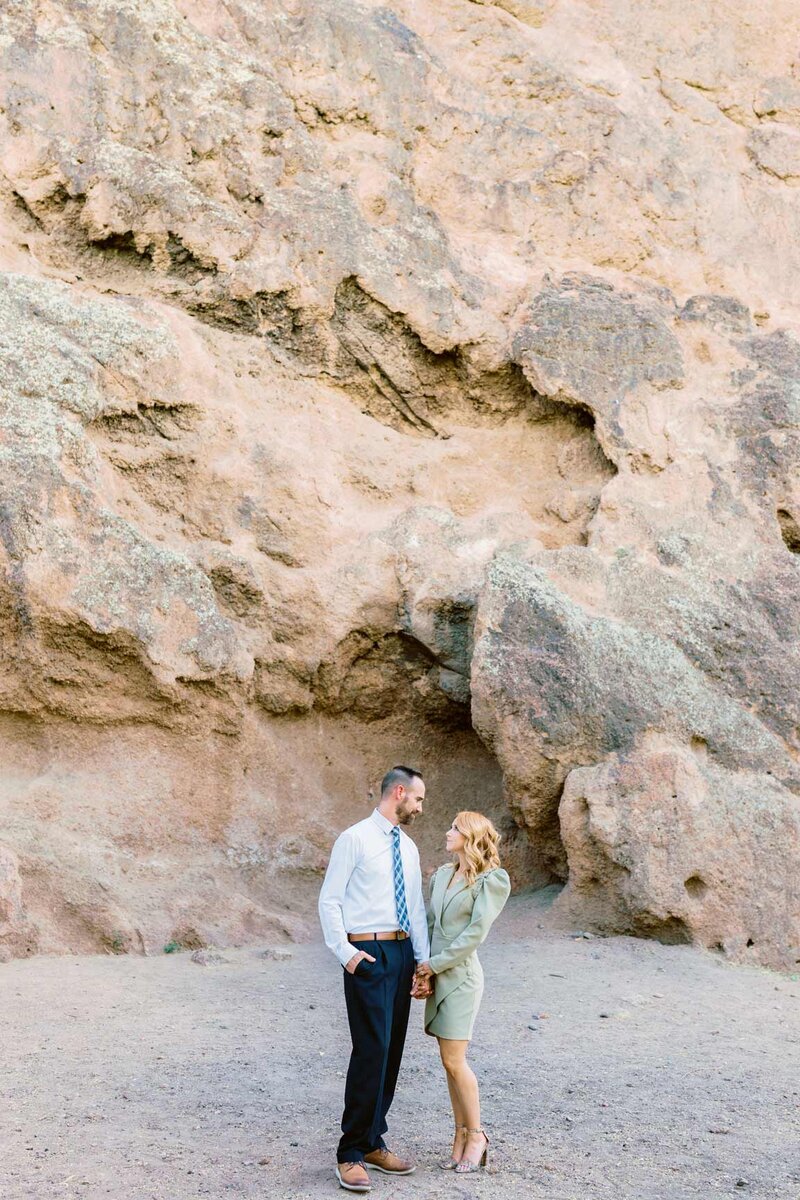 Desert couples portrait, engagement session by Ana Carter Photography, Arizona portrait photographer