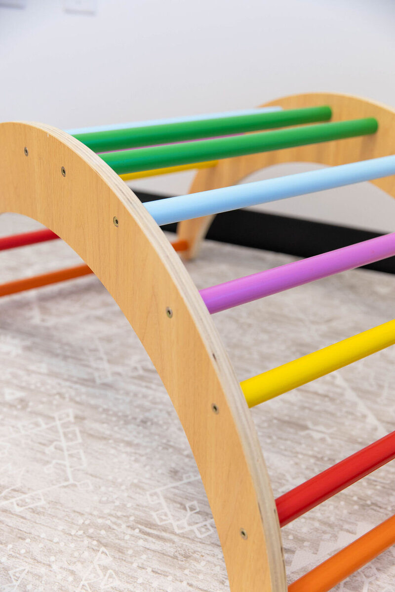 Colorful wooden baby toy