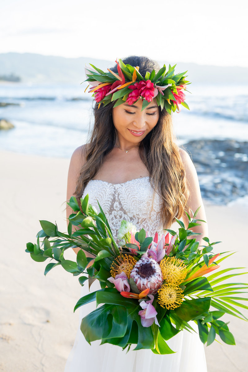 Custom Maui Wedding floral