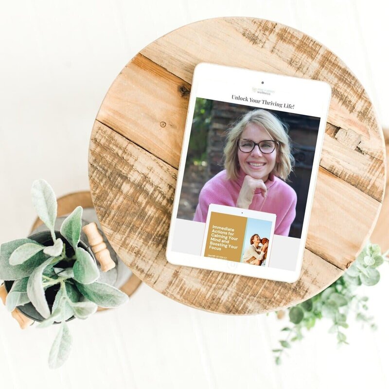 ipad mockup hill family wellness, simplero website design