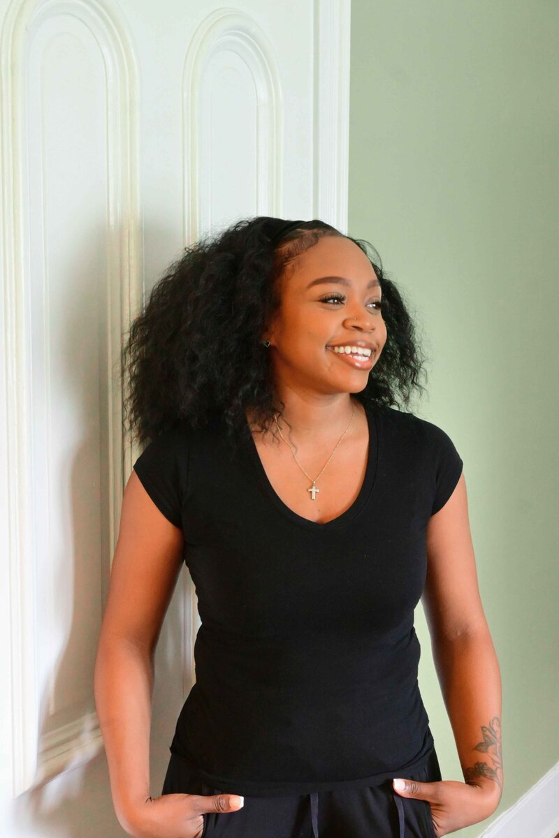 Stephanie Royal, owner of Integrative Touch and Wellness, in the her studio space