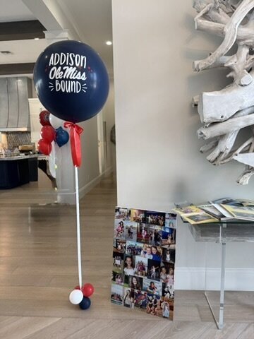 Navy blue 24 inch balloon for graduation
