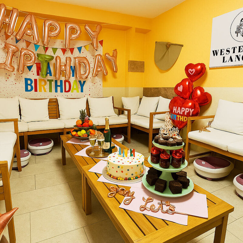 deko geburtstag wellness