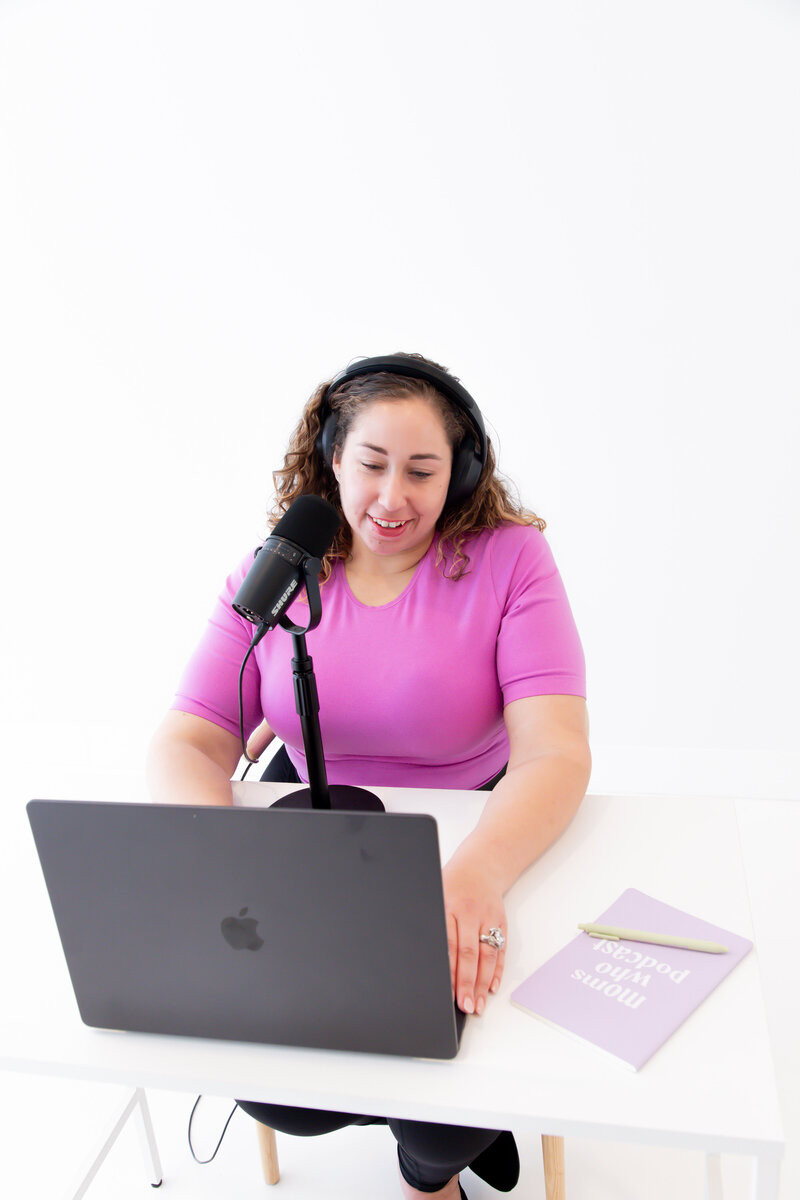 Picture of Pamela on Laptop