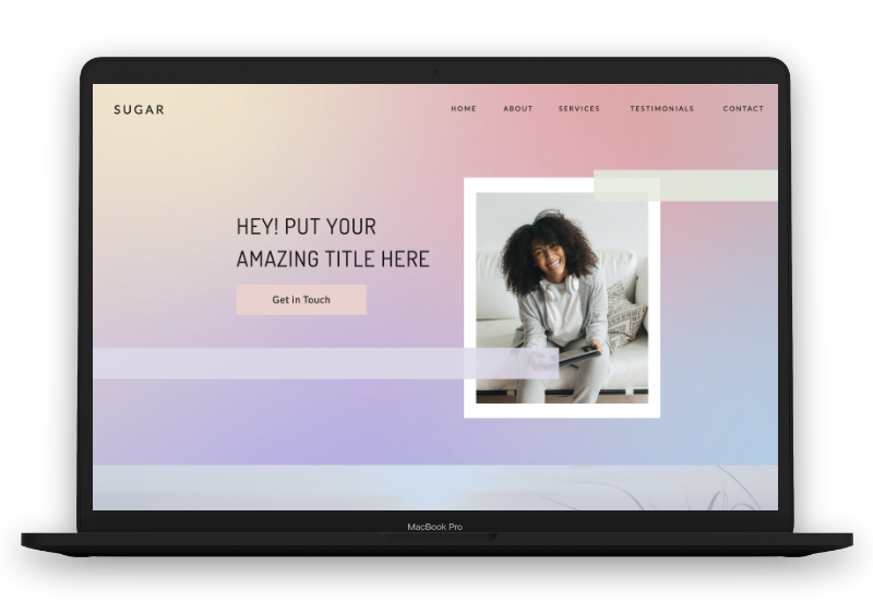 soft gradient web design