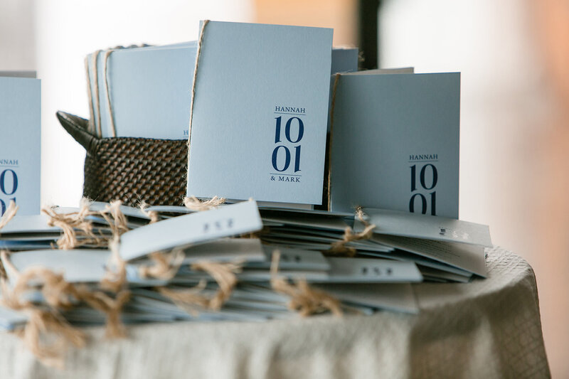 Montauk Wedding Ceremony Program