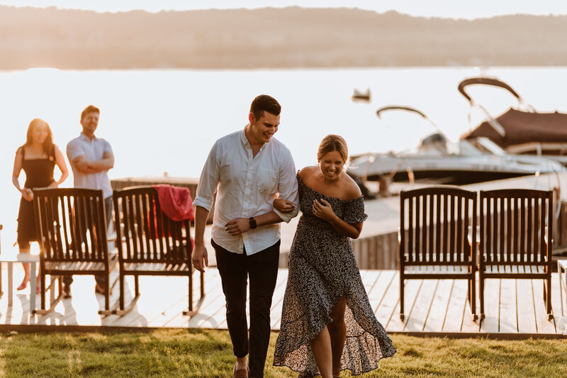 Surprise Proposal Golden Hour Couple