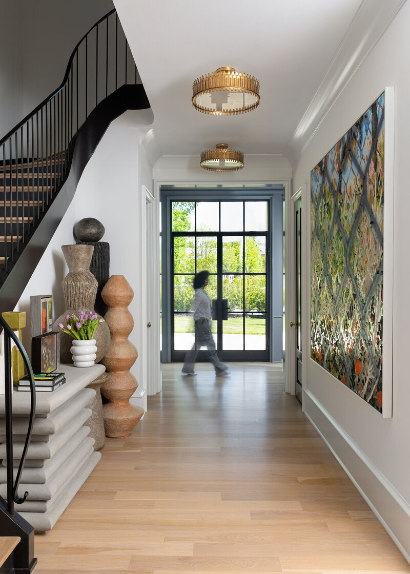 Marie sitting in a reading nook