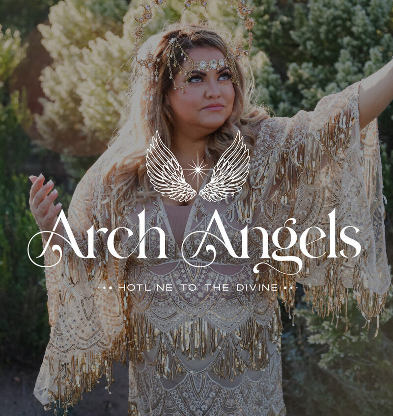 Elegant Logo Design for Arch Angels Spiritual Brand
