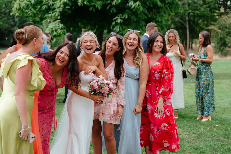 Worcestershire Wedding Photographer captures bridal party at Barns and Yard wedding venue