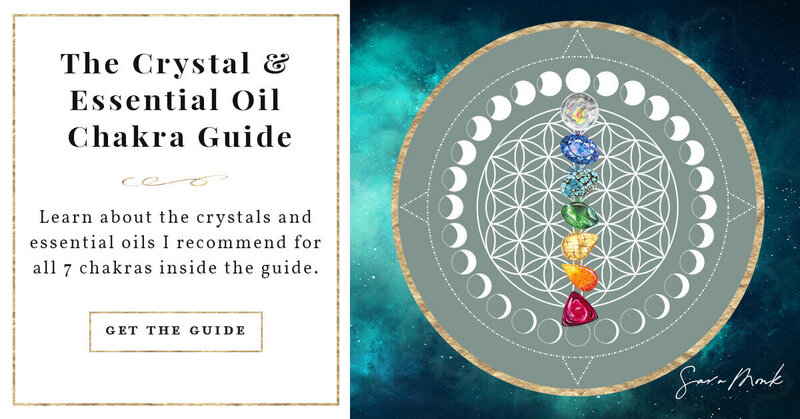 Learn about the crystals and essential oils I recommend for all seven chakras inside the guide!