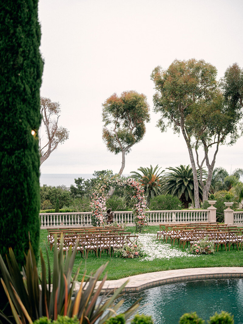 Pond Side Wedding Ceremony | Nicole Chapman Design