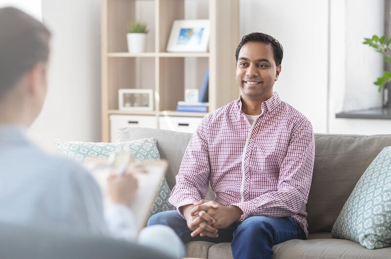 Person in a hypnotism session
