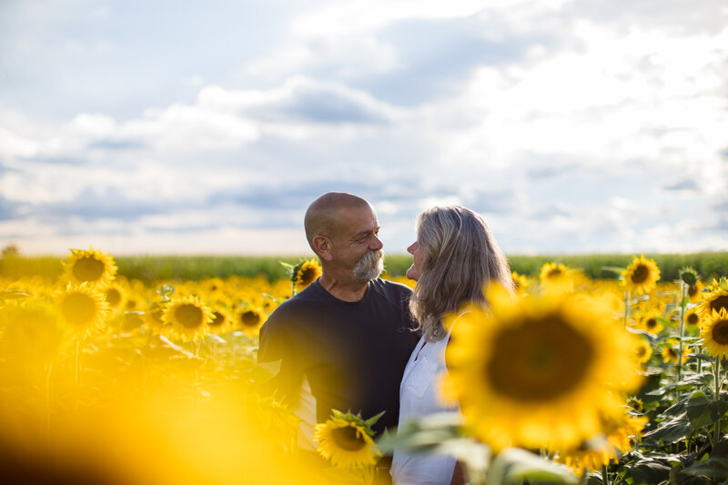 Sunset Portrait of parents in Blythe Georgia