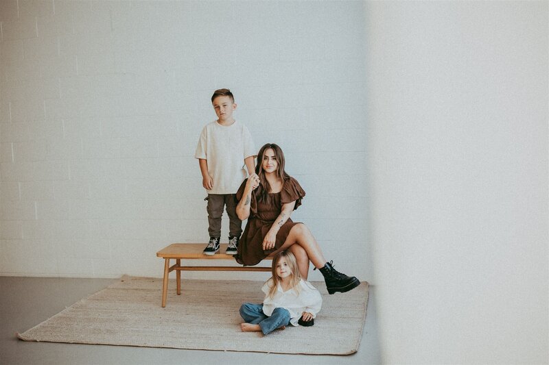 Indoor family photoshoot in Sacramento