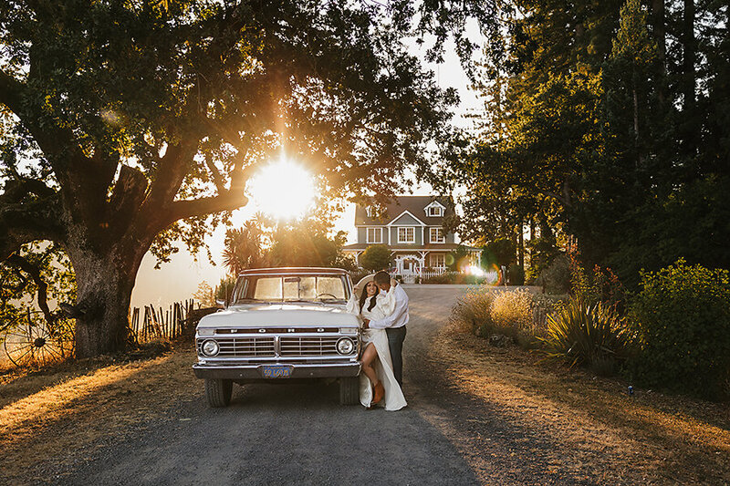 Cazadero Wedding portrait Crows Peak