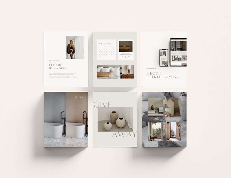 Neutrale Instagram templates Fern & Fig 9