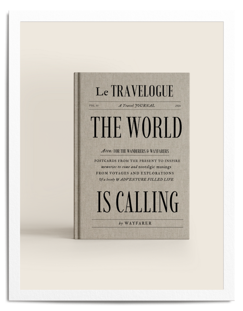 Linen Embossed Travel Journal