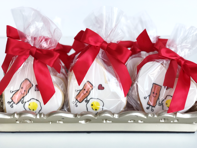 Whippt Desserts - Valentines Egg & Bacon Cookies packaged