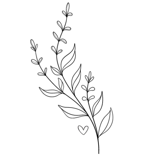 Floral pattern outline