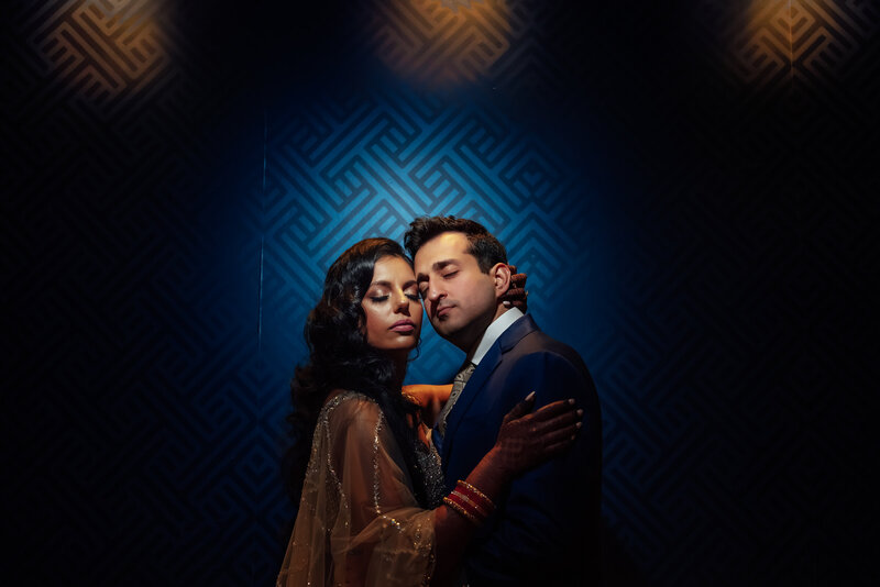 Photo of South Indian couple engagement shot