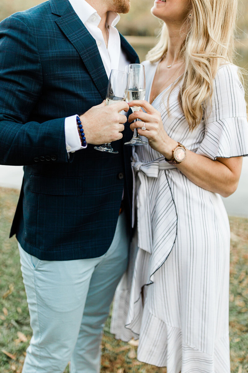 Clink those Champaign glasses! These 2 make their engagement sessions look incredible.