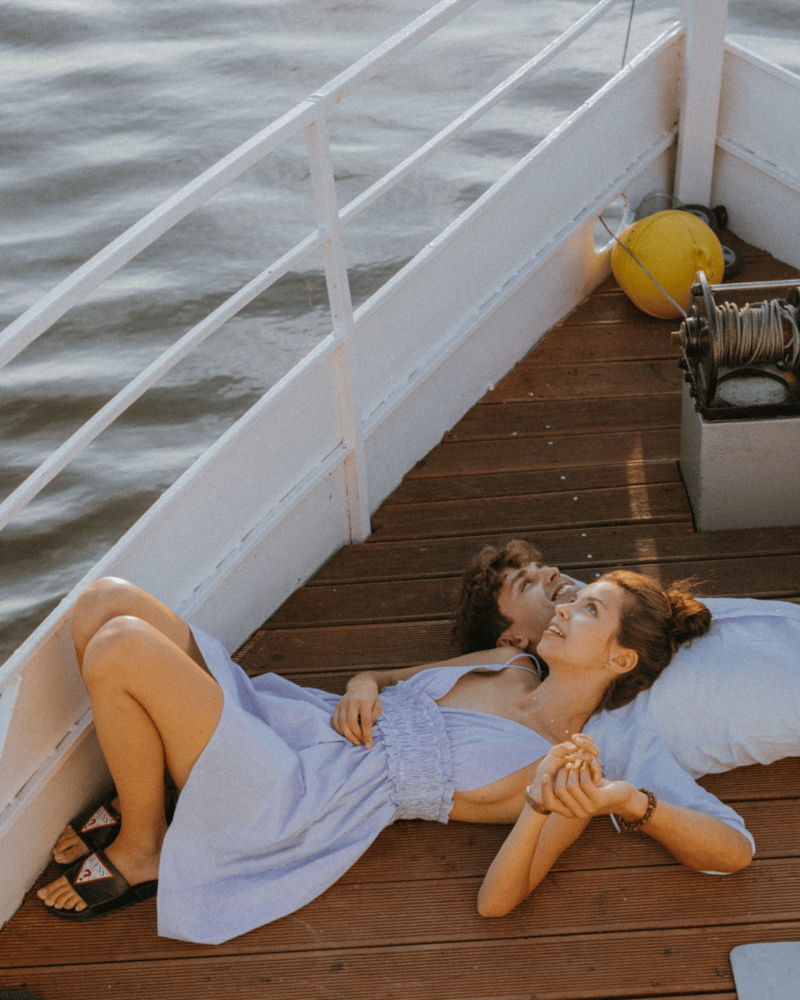 Couple on boat