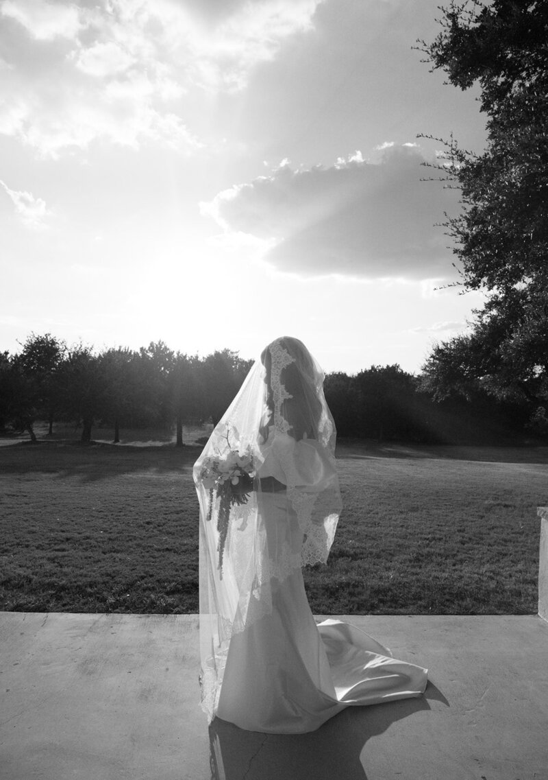 Couple portraits in black and white in Austin at Commodore Perry 