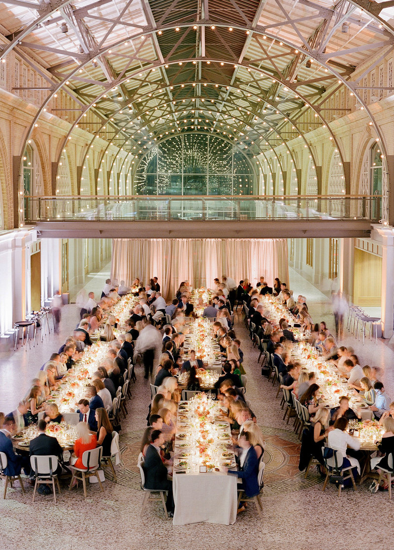 Corporate dinner event by Jenny Schneider Events at the San Francisco Ferry Building.