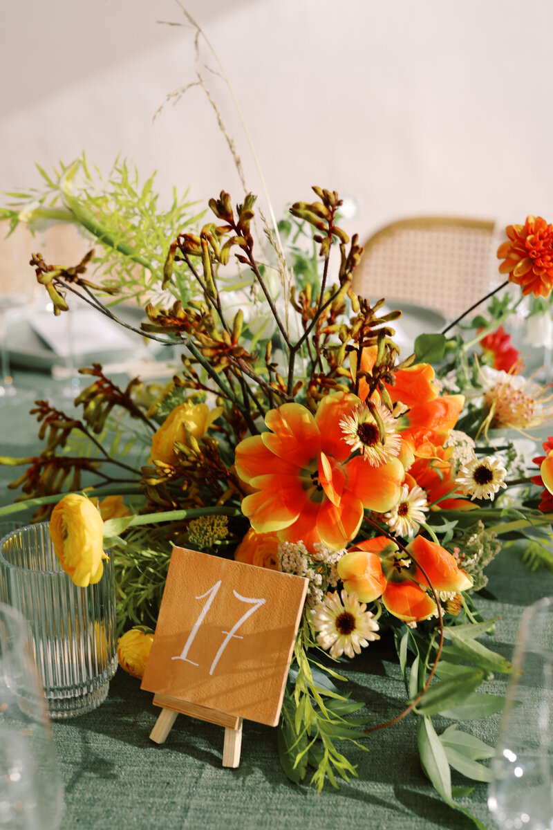 Floral Wedding Details at a DC Wedding at the Reach 15