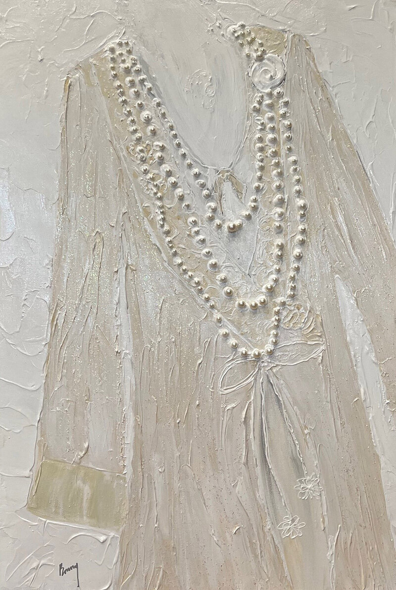 Pearls, Bonny Shuptrine, Acrylic on Canvas, 36 X 24 inches