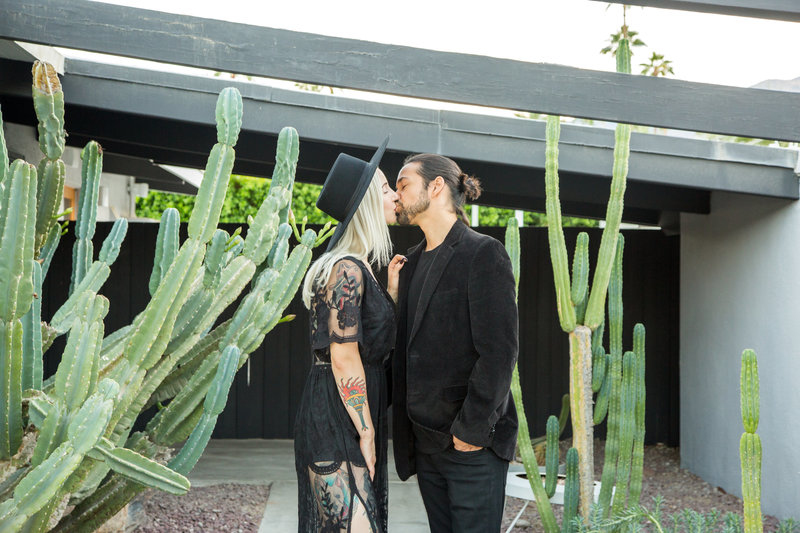 Whitney and Nic's engagement photos in Palm Springs by Palm Springs engagement photographer Ashley LaPrade.
