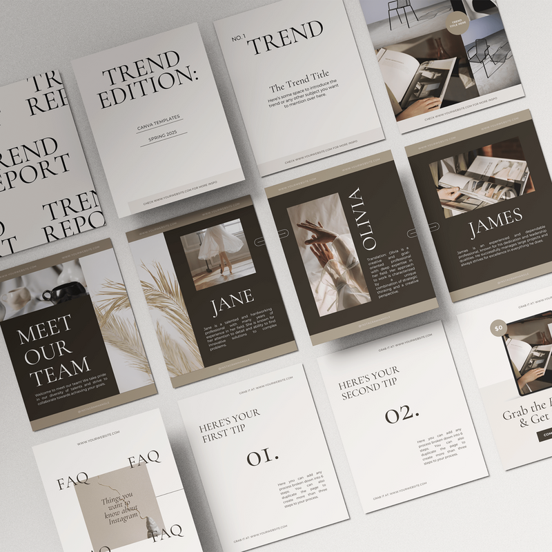 Carousel post Canva template