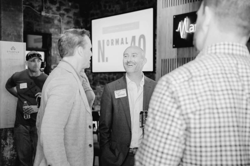 Lon Stroschein with Normal 40 member Matthew during an in-person meetup focused on clarity and connection