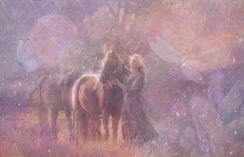 woman standing beside horse 